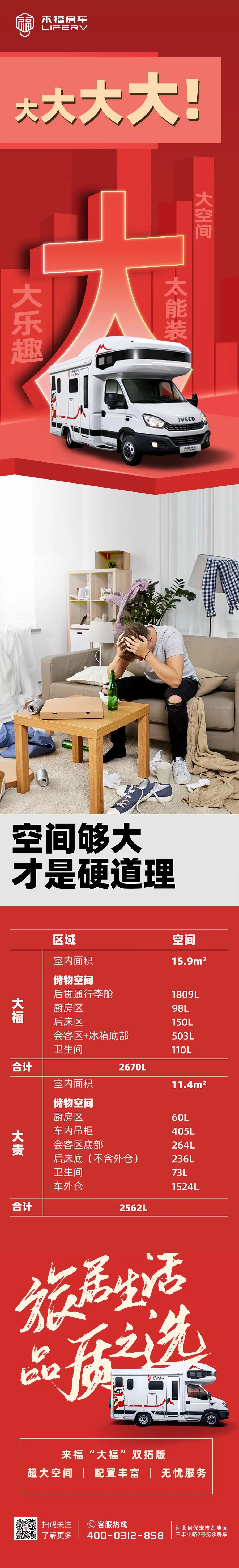 房車空間夠大才是硬道理！